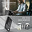 JEEHOOD For iPhone 17e / 16e Case  J09 RFID Blocking Card Holder Leather Back Phone Cover Compatible with MagSafe - Black - 4