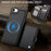JEEHOOD For iPhone 17e / 16e Case  J09 RFID Blocking Card Holder Leather Back Phone Cover Compatible with MagSafe - Black - 5