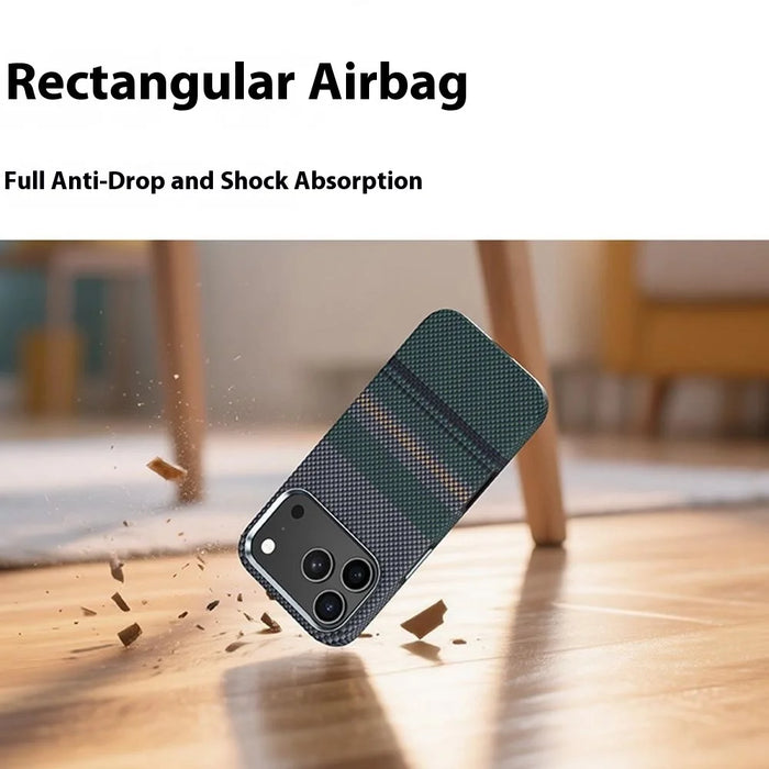BENKS For iPhone 17 Pro Max Magnetic Case Aramid Fiber Fiber Phone Back Cover Floating Weave Design - 4