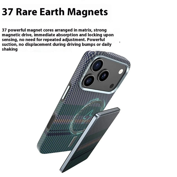 BENKS For iPhone 17 Pro Max Magnetic Case Aramid Fiber Fiber Phone Back Cover Floating Weave Design - 6