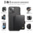 JEEHOOD For iPhone 15 Case  J09 RFID Blocking Card Holder Leather Back Phone Cover Compatible with MagSafe - Black - 2