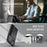 JEEHOOD For iPhone 15 Case  J09 RFID Blocking Card Holder Leather Back Phone Cover Compatible with MagSafe - Black - 4