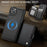 JEEHOOD For iPhone 15 Case  J09 RFID Blocking Card Holder Leather Back Phone Cover Compatible with MagSafe - Black - 5