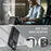 JEEHOOD For iPhone 14 Pro Case  J09 RFID Blocking Card Holder Leather Back Phone Cover Compatible with MagSafe - Black - 4