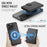 JEEHOOD For iPhone 14 Pro Case  J09 RFID Blocking Card Holder Leather Back Phone Cover Compatible with MagSafe - Black - 7