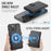 JEEHOOD For iPhone 13 6.1 inch Case  J09 RFID Blocking Card Holder Leather Back Phone Cover Compatible with MagSafe - Black - 7