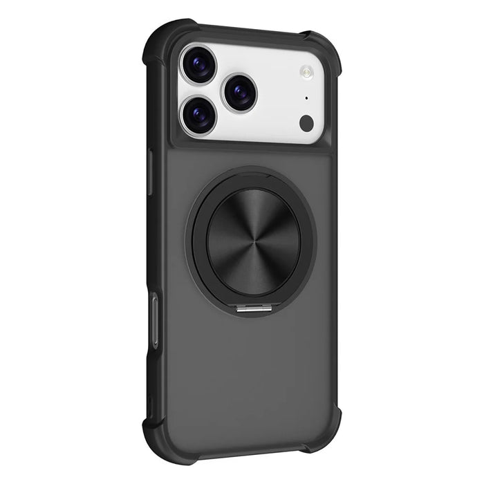 For iPhone 17 Pro Max Case Compatible with MagSafe CD Vein Kickstand TPU + PC Phone Cover - Black - 1