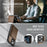 JEEHOOD For iPhone 15 Pro Max Case  J09 RFID Blocking Card Holder Leather Back Phone Cover Compatible with MagSafe - Brown - 4