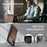 JEEHOOD For iPhone 11 Pro Max Case  J09 RFID Blocking Card Holder Leather Back Phone Cover Compatible with MagSafe - Brown - 4