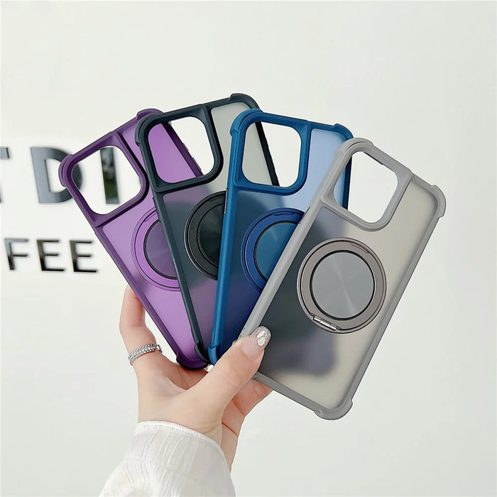 For iPhone 13 Pro Max Case Compatible with MagSafe CD Vein Kickstand TPU + PC Phone Cover - Purple - 6