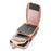 For iPhone 18 Pro / 17 Pro Case Zipper Wallet Leather + TPU Phone Cover with Strap - Rose Gold - 3