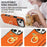 For iPhone 18 Pro / 17 Pro Case Ring Kickstand PU + TPU Card Holder Phone Cover - Orange - 7