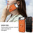For iPhone Air Case Ring Kickstand PU + TPU Card Holder Phone Cover - Orange - 6