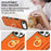 For iPhone Air Case Ring Kickstand PU + TPU Card Holder Phone Cover - Orange - 7