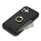For iPhone 17 Case Ring Kickstand PU + TPU Card Holder Phone Cover - Black - 4