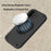 For iPhone 17 EVA Phone Case Compatible with MagSafe Kickstand Protective Cover - Black - 5