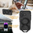 For iPhone 17 EVA Phone Case Compatible with MagSafe Kickstand Protective Cover - Black - 7
