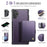 JEEHOOD For Samsung Galaxy Note10+ 4G Case  J09 RFID Blocking Card Holder Leather Back Phone Cover Magnetic Case - Purple - 2