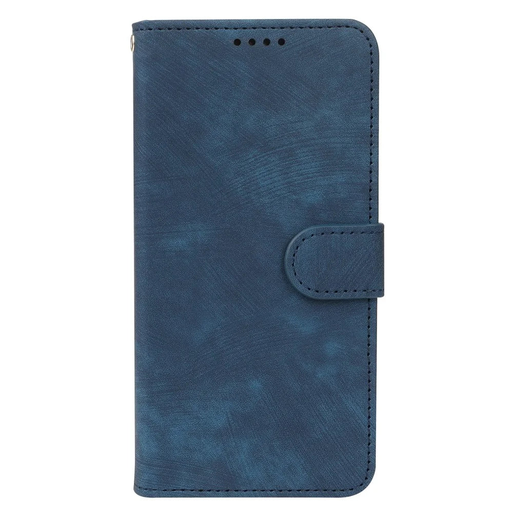 For iPhone 17 Pro Max Case Flip Wallet Striped Texture Leather Phone Cover - Blue - 6