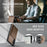 JEEHOOD For Samsung Galaxy A55 5G Case  J09 RFID Blocking Card Holder Leather Back Phone Cover Magnetic Case - Brown - 4