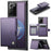 JEEHOOD For Samsung Galaxy Note20 Ultra Case  J09 RFID Blocking Card Holder Leather Back Phone Cover Magnetic Case - Purple - 1