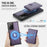 JEEHOOD For Samsung Galaxy Note20 Ultra Case  J09 RFID Blocking Card Holder Leather Back Phone Cover Magnetic Case - Purple - 7