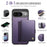 JEEHOOD For Google Pixel 9 Pro / Google Pixel 9 Case  J09 RFID Blocking Card Holder Leather Back Phone Cover Magnetic Case - Purple - 2