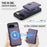 JEEHOOD For Google Pixel 9 Pro / Google Pixel 9 Case  J09 RFID Blocking Card Holder Leather Back Phone Cover Magnetic Case - Purple - 7