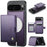 JEEHOOD For Google Pixel 9 Pro XL Case  J09 RFID Blocking Card Holder Leather Back Phone Cover Magnetic Case - Purple - 1