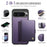 JEEHOOD For Google Pixel 9 Pro XL Case  J09 RFID Blocking Card Holder Leather Back Phone Cover Magnetic Case - Purple - 2
