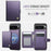 JEEHOOD For Google Pixel 9 Pro XL Case  J09 RFID Blocking Card Holder Leather Back Phone Cover Magnetic Case - Purple - 3