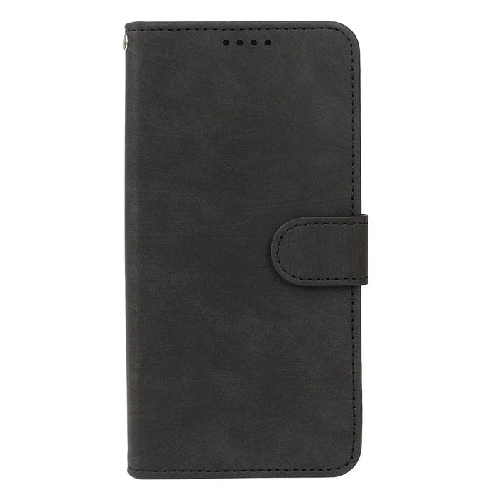 For Samsung Galaxy S25 Case Flip Wallet Striped Texture Leather Phone Cover - Black - 5