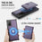 JEEHOOD For Samsung Galaxy Note20 Case  J09 RFID Blocking Card Holder Leather Back Phone Cover Magnetic Case - Purple - 7