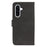 For Samsung Galaxy A36 5G Case Flip Wallet Striped Texture Leather Phone Cover - Black - 6