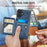 FIERRE SHANN 028 For iPhone 17 Case Magnetic Detachable Card Slots Leather Back Cover - Blue - 5