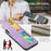 FIERRE SHANN 023 For iPhone 17 Case Card Holder Kickstand Leather RFID Blocking Back Cover - Purple - 7
