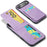 FIERRE SHANN 023 For iPhone Air Case Card Holder Kickstand Leather RFID Blocking Back Cover - Purple - 3