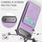 FIERRE SHANN 023 For iPhone Air Case Card Holder Kickstand Leather RFID Blocking Back Cover - Purple - 4