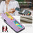 FIERRE SHANN 023 For iPhone Air Case Card Holder Kickstand Leather RFID Blocking Back Cover - Purple - 6