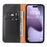 FIERRE SHANN For iPhone 17 Pro Case PU Leather Flip Stand Wallet Phone Cover - Black - 2