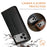 FIERRE SHANN For iPhone 17 Pro Case PU Leather Flip Stand Wallet Phone Cover - Black - 7