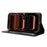 For iPhone 18 Pro / 17 Pro Leather Case Wallet Stand Retro Texture Phone Cover - Black - 7