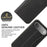 FIERRE SHANN For iPhone Air Case Wallet Stitching Craft Genuine Cow Leather Phone Cover - Black - 5