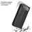 FIERRE SHANN For iPhone Air Case Wallet Stitching Craft Genuine Cow Leather Phone Cover - Black - 6