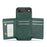 FIERRE SHANN FS030 For iPhone Air Magnetic Case Tri-Fold Wallet Leather Back Cover with Card Holder - Green - 2
