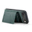 FIERRE SHANN FS030 For iPhone Air Magnetic Case Tri-Fold Wallet Leather Back Cover with Card Holder - Green - 3