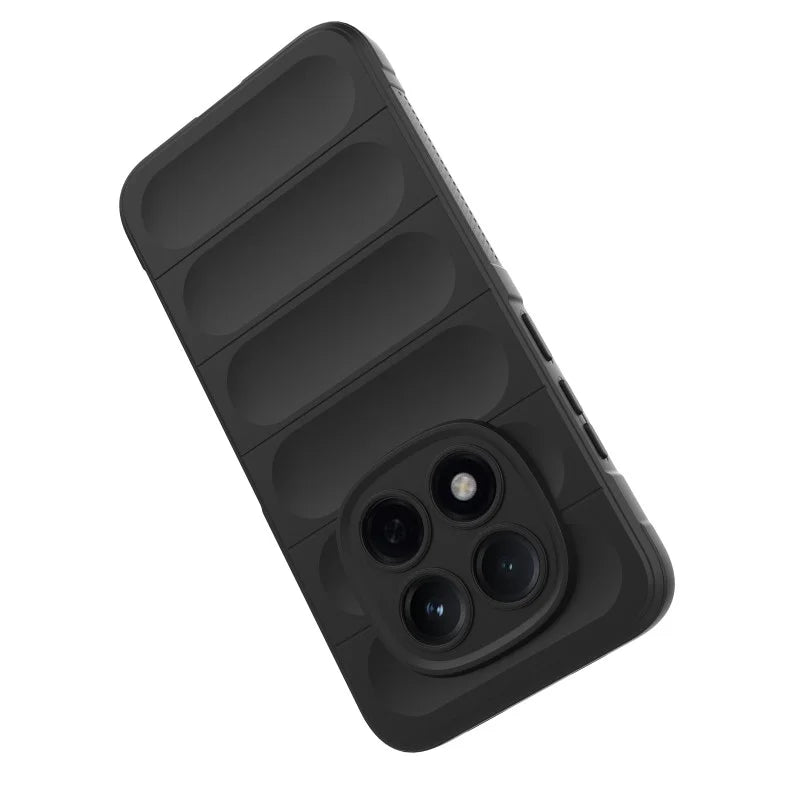 WANLONFENG For Xiaomi Redmi Note 15 Pro 5G (Global) TPU Case  HD Series Anti Slip Phone Cover with Tempered Glass - Black - 3