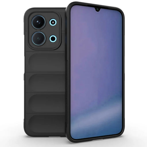 WANLONFENG For Xiaomi Redmi 15C 4G (EU) (173mm) / Xiaomi Redmi 15C 5G (EU) (173mm) TPU Case  HD Series Anti Slip Phone Cover with Tempered Glass - Black - 2