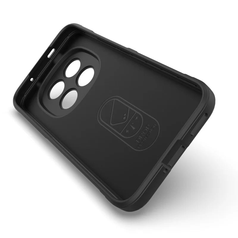 WANLONFENG For Xiaomi Poco M8 Pro 5G / Redmi Note 15 Pro+ 5G (Global) TPU Case  HD Series Anti Slip Phone Cover with Tempered Glass - Black - 2