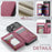 CASEME For iPhone 18 Pro / 17 Pro Case with RFID Blocking 5 Card Slots  C22 Leather Back Cover - Red - 2